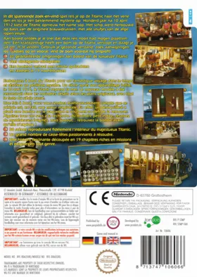 Hidden Mysteries- Titanic box cover back